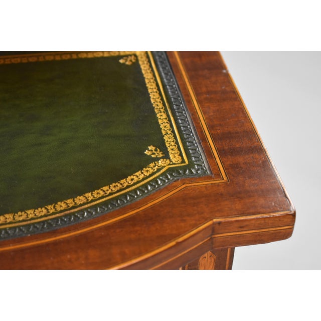 19th Century Victorian English Marquetry Inlaid Carlton House Desk For Sale - Image 18 of 18