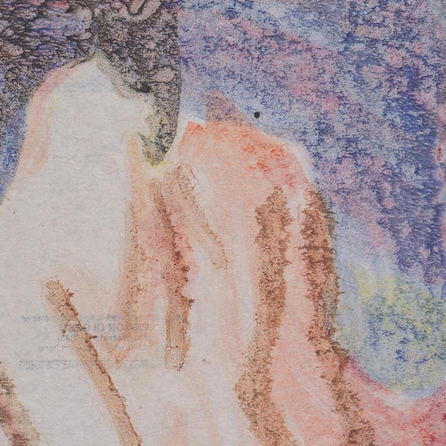 'Seated Nude' by Victor Di Gesu, Paris, Louvre, Salon D'Automne, Academie Chaumière, Los Angeles County Museum of Art, San Francisco Art Association For Sale In Monterey, CA - Image 6 of 8