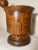 Art Deco Share Huge Rare Antique Hand Made Turned Carved Wood Marquetry Mortar and Pestle Large For Sale - Image 3 of 12