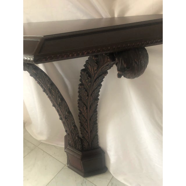 1940’s Mahogany Zangerle & Peterson Pier Console Table For Sale - Image 10 of 13