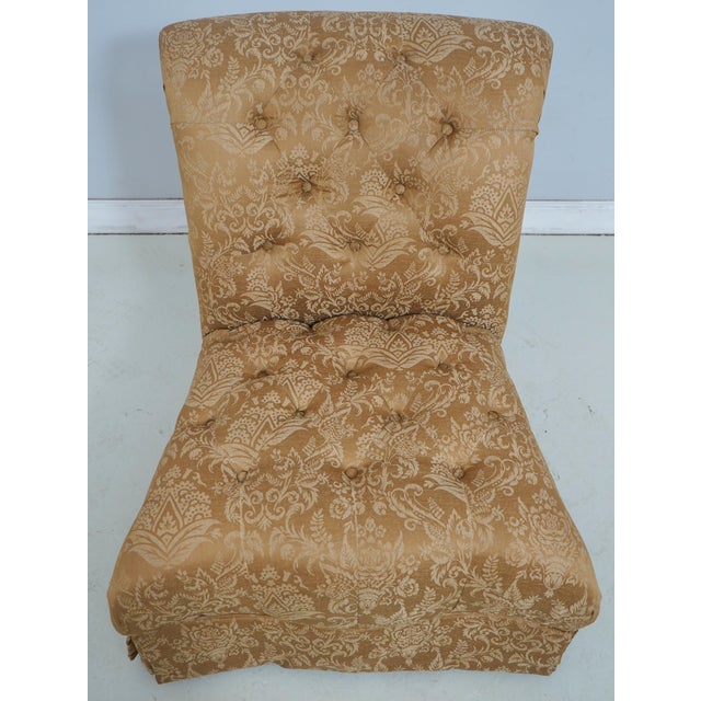 Age: Approx: 15 Years Old Details: Tufted Back & Seats High Quality Construction Hollywood Regency Damask Print Upholstery...