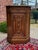SUPERB Carved Antique French Oak Corner Cabinet with Drawer and Key~~TALL~~c. 1890s-1900 Carved door with upper drawer and...