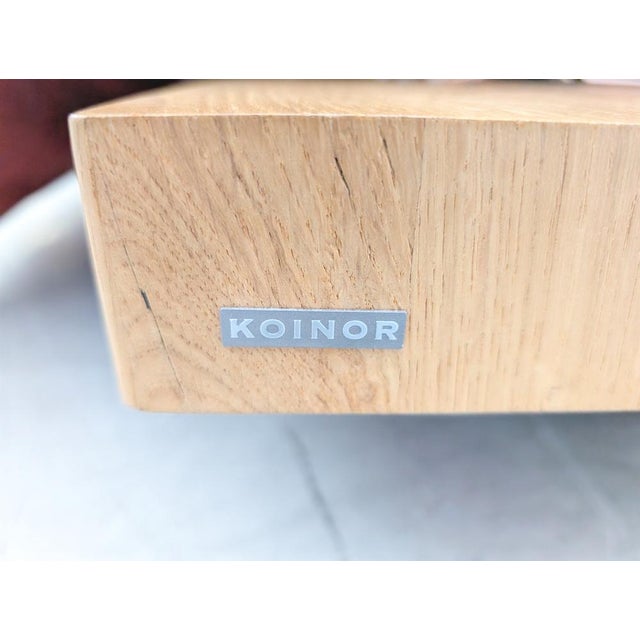 Free Motion 2-Seater Sofa in Oak and Red Leather from Koinor For Sale - Image 18 of 18