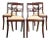 Circa 1820 Regency Period Mahogany Chairs, England, Set of 4 For Sale