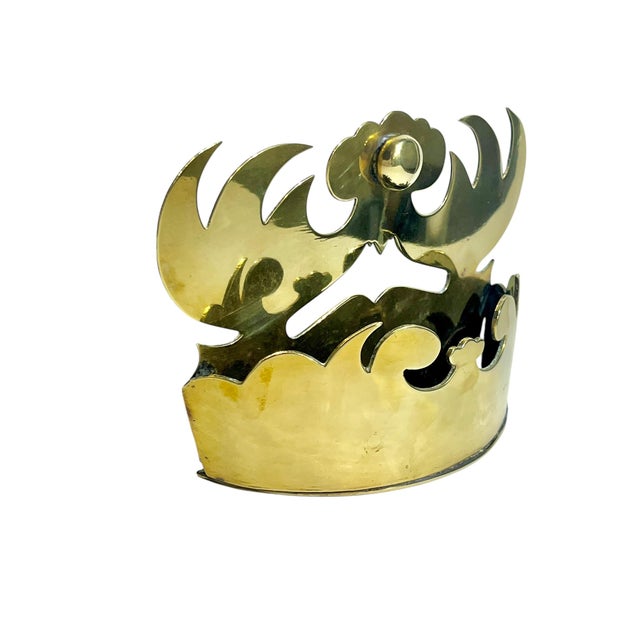 Antique English Crown Form Wall Pocket or Tidy For Sale - Image 4 of 18