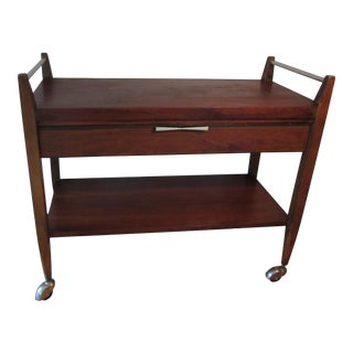 Mid-Century Modern American Lane Altavista Bowtie Bar Cart For Sale