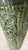Olive Vintage 60s-70s Carved Dk Olive Green Pillar Candle For Sale - Image 8 of 9