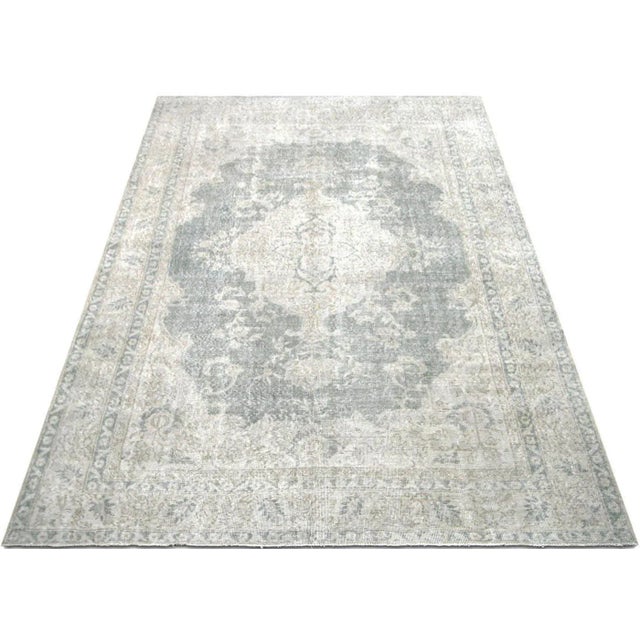 1960s 1960s Turkish Oushak Rug For Sale - Image 5 of 7