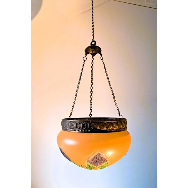 Green Art Deco Hanging/Flower Basket, 1920s For Sale - Image 8 of 8