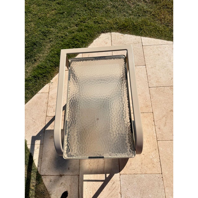 1980s Richard Frinier for Brown Jordan "Quantum" Bar Cart, Attributed For Sale - Image 9 of 10