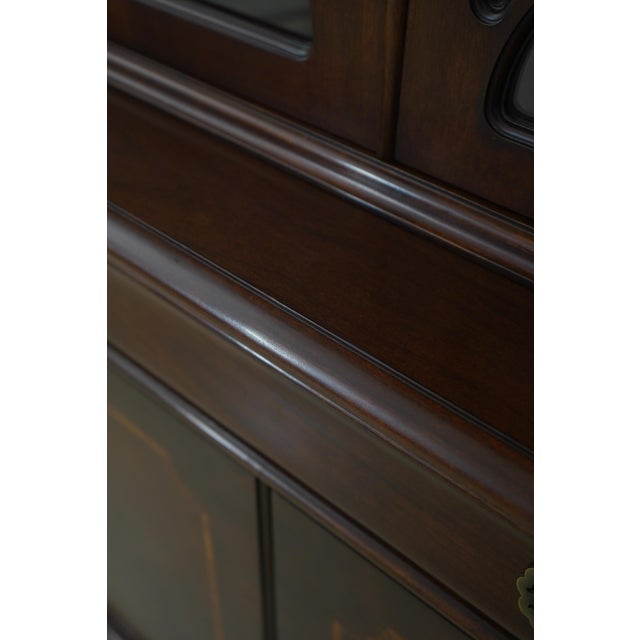 Karges 4 Door Mahogany Breakfront China Cabinet For Sale - Image 16 of 18