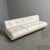 Remarks: Vintage Space Age lounge sofa, Germany 1970s. Wooden frame and upholstered with white leather. Sofa is in very...