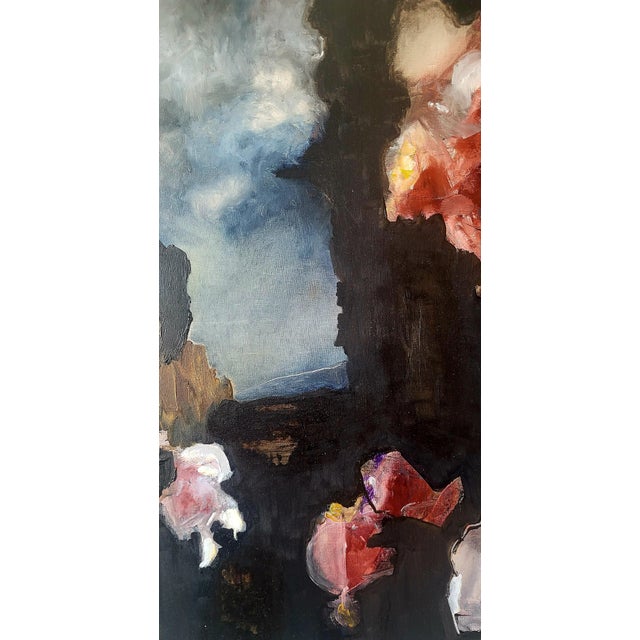 Contemporary Title: Sovereignty. 30 X 24 Inch Contemporary Abstract Oil on Linen Painting by Lynn Christian 2023 For Sale - Image 3 of 5