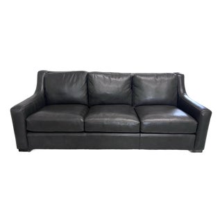 Bernhardt Germain Premium Leather Sofa For Sale