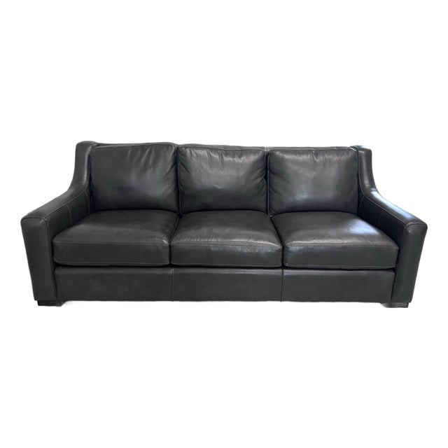 Bernhardt Germain Premium Leather Sofa For Sale