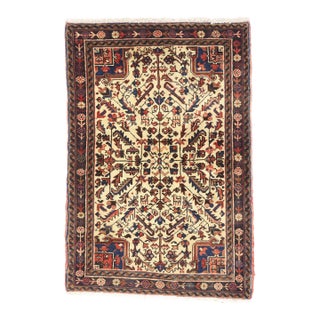 Vintage Persian Heriz Rug, 02'11 X 04'04 For Sale