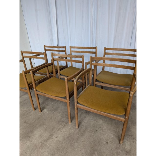 Set of 6 wooden dining armchairs manufactured by STOL Kamnik in former Yugoslavia around the 1960s–1970s. These vintage...