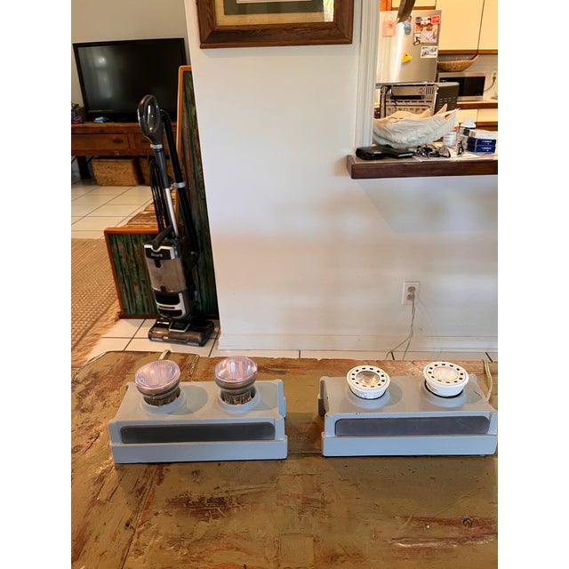 Transparent 1990s Pablo Designs San Francisco Frosted Lucite Architectural Table Lamps - a Pair For Sale - Image 8 of 12