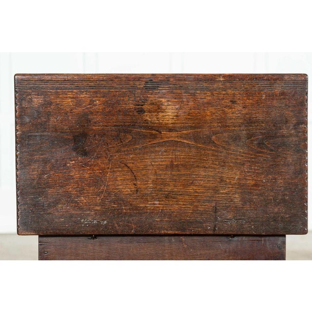 18th Century Irish Oak Bible Box Coffer Stool For Sale - Image 14 of 17