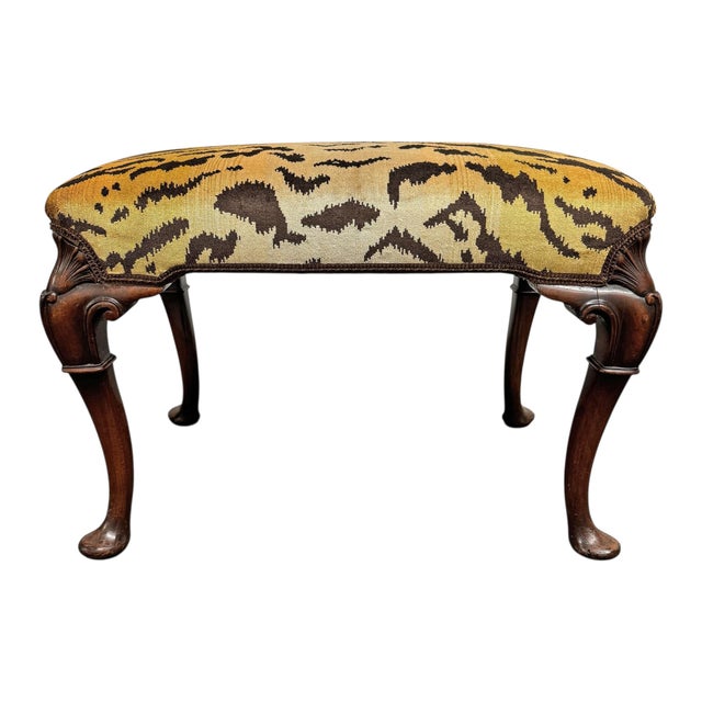 English 19th Century English Mahogany Chippendale Style Bench For Sale - Image 3 of 14