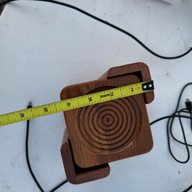 Mid-Century Modern 1970s Danish Modern Teak Coaster Set With Holder- 9 Pieces For Sale - Image 3 of 3