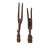 African Early 20th Century Bamana Chi Wara Antelope Headcrest Pair Mali For Sale - Image 3 of 7