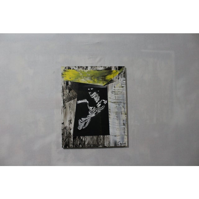 Irakli Kavtaradze (Akuna), Shadow 11, 2021, Mixed Media on Canvas, in Flawless conditions. This piece is attributed to the...