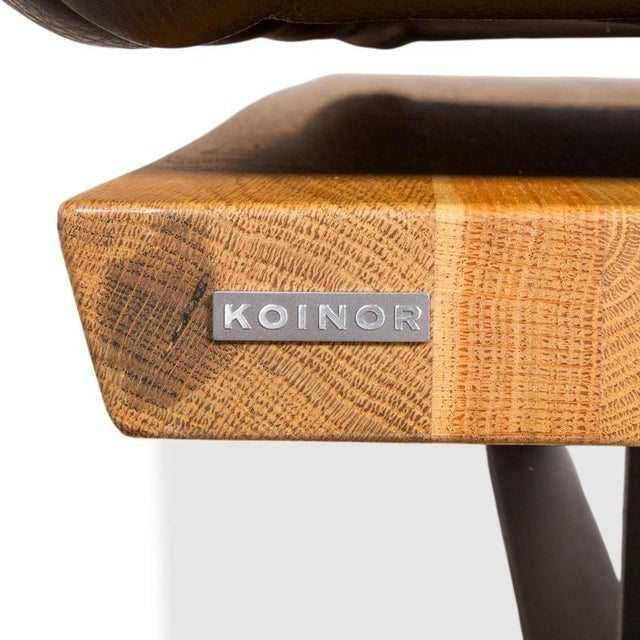 Koinor Marylin Leather Corner Sofa Black Wood Manual Function Sofa Couch For Sale - Image 9 of 13