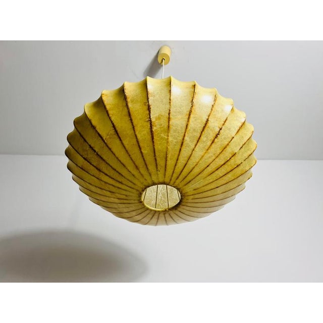 Mid-Century Modern Saucer Cocoon Pendant Lamp, 1960s For Sale - Image 11 of 15