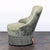 Traditional Vintage Green Velvet Lounge Chair With Button-Tufted Back and Fringe Skirt For Sale - Image 3 of 7