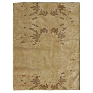 Hand-Knotted Modern Wool Rug with Soft Abstract Pattern by Doris Leslie Blau For Sale