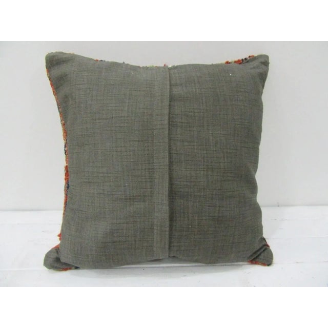 Turkish Handknotted Decorative Turkish Pillow Cover For Sale - Image 3 of 4