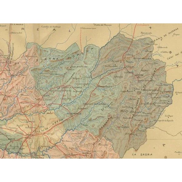 Map of Andalusias Olive Heartland, 1902 For Sale - Image 3 of 6