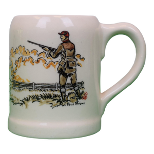 Mid 20th Century Paul Brown X Brooks Brothers Ceramic Mug With Hunter and Game Dog in Field Scene