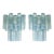 Light-Blue Tronchi Murano Glass Wall Sconces by Simoeng for Simoeng, Set of 2 For Sale - Image 11 of 11