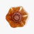 Peach Vintage Dugan Ski Star Peach Opalescent Carnival Glass Ruffled Bowl For Sale - Image 8 of 8