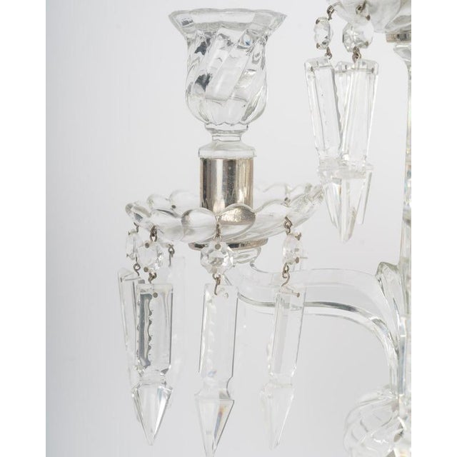Four-Arm Crystal Candleholders, Set of 2 For Sale - Image 3 of 8