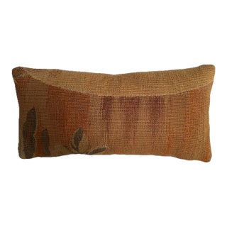 Antique French Aubusson Woven Tapestry Pillow For Sale