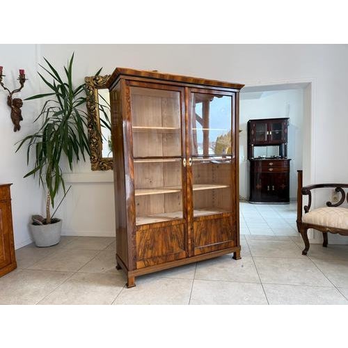 Antique Biedermeier Display Cabinet For Sale - Image 3 of 18