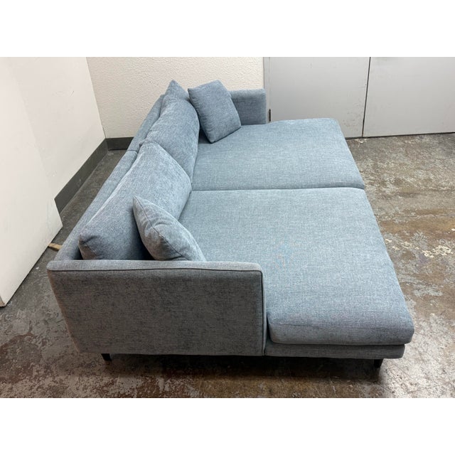 2020s Joybird Lewis Grand Daybed/Sofa, Milo French Blue For Sale - Image 5 of 12