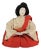 Antique Japanese Hina Matsuri Court Lady Doll Gofun Silk Kimono 5.5” For Sale