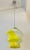 Bespoke Italian Organic Lemon Yellow White Step Tulip Murano Glass Pendant Light For Sale - Image 13 of 13