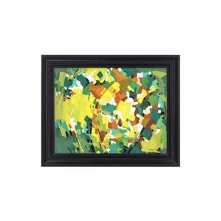 Polychrome Abstract Gouache by Marcel Mulot, 1965 For Sale