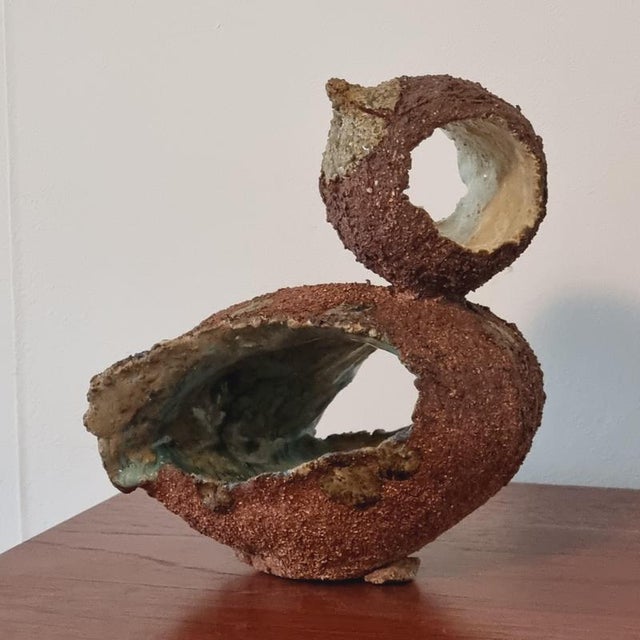 A unique, partially glazed stoneware sculpture by Tyra Lundgren (Swe 1897-1979). One of the most versetile artist of the...