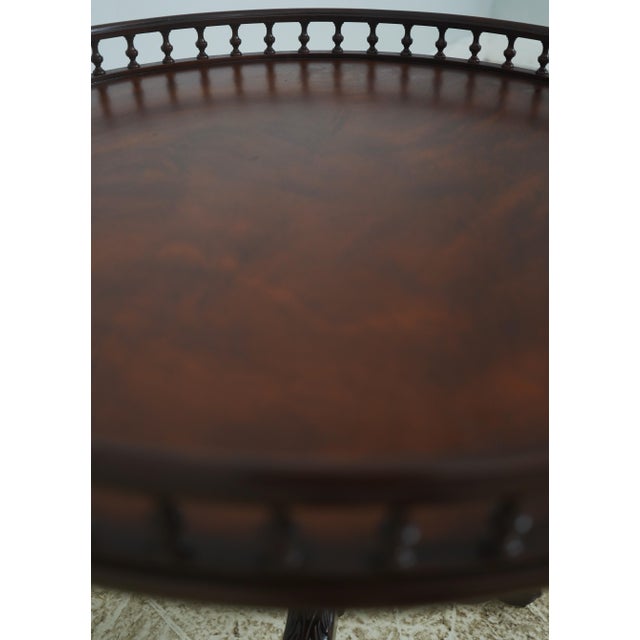 Baker Stately Homes Mahogany Tilt Top Table For Sale In Philadelphia - Image 6 of 17