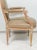 Beige Pair of Vintage Cerused Oak Armchairs in the Neoclassic Manner For Sale - Image 8 of 10