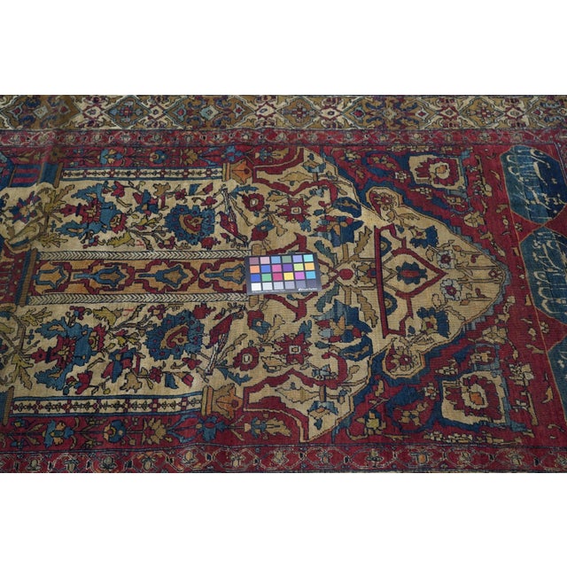 Late 19th Century Antique Kerman Rug 4'2'' X 6'1'' For Sale In New York - Image 6 of 9