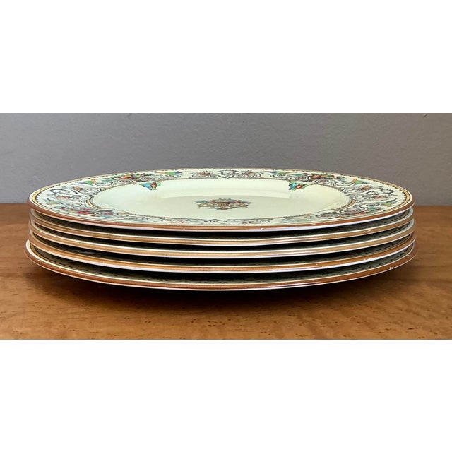 Ceramic Vintage English Staffordshire “Renaissance” China - Set of 5 For Sale - Image 7 of 12