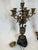 Metal Vintage Brass and Marble Candelabra Pair of Lamps With Rotating Ball For Sale - Image 7 of 8