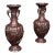 Pair of Antique Stem Vases, Japanese, Bronze, Meiji Era, Baluster Urn, Victorian For Sale